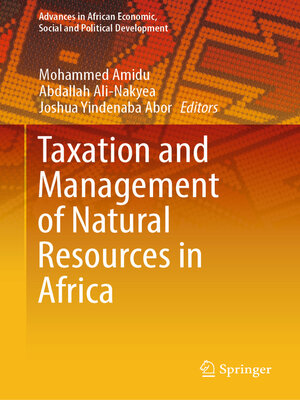 cover image of Taxation and Management of Natural Resources in Africa